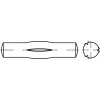 TOOLCRAFT TO-5438160 Geleidepen met middenkerf 8 mm Staal 100 stuk(s) - thumbnail