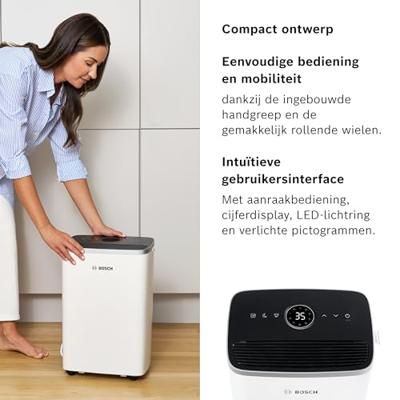 Bosch Home Comfort Dry 4000 Luchtontvochtiger 75 m³ Wit