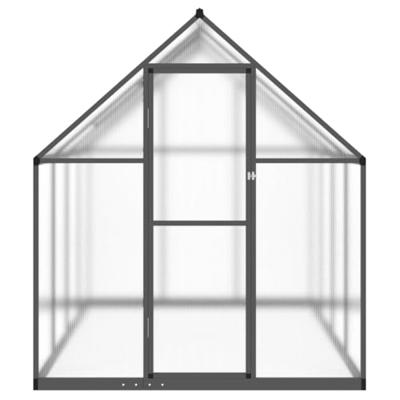 Tuinkas met basisframe 224x169x195 cm aluminium antracietkleur - thumbnail