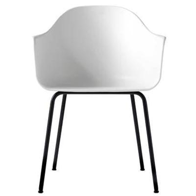 Audo Copenhagen Harbour eetkamerstoel White black steel