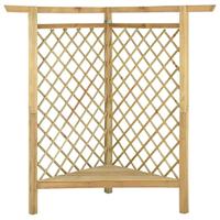 Hoekpergola met bank 166x81x174 cm geïmpregneerd grenenhout - thumbnail