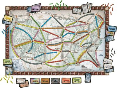 ASMODEE - The Adventurers of Rail USA - Bordspel