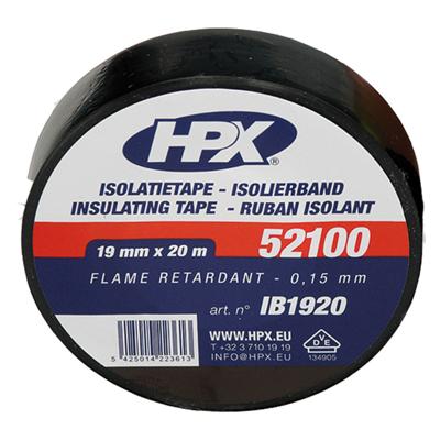 HPX Isolatietape Zwart 19mmx20m HPX Isolatietape Zwart 19mmx20m