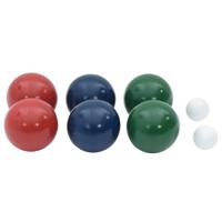 8-delige Jeu de boules ballenset en draagtas massief grenenhout - thumbnail