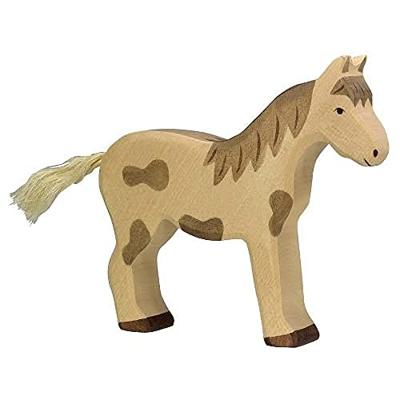 Holztiger houten paard gevlekt