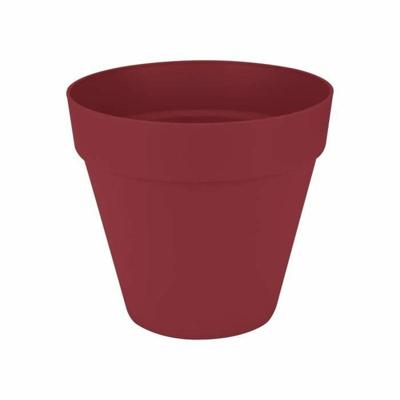 Bloempot - Elho - Loft Urban Round - Wheels 50 - Rood - L 49 x B 48,5 x H 45 cm - Buiten - 100% gerecycled Bloempot - Elho - Loft Urban Round - Wheels 50 - Rood - L 49 x B 48,5 x H 45 cm - Buiten - 100% gerecycled