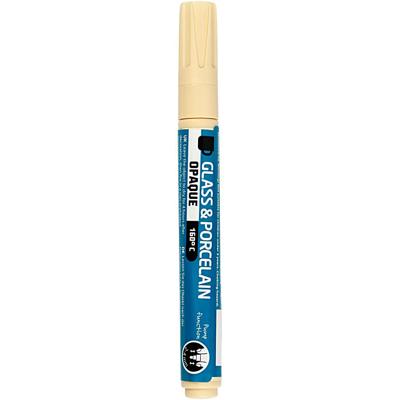 Creativ Company Glas- en porseleinstift, lijndikte 2-4 mm, dekkend, crème, 1 stuk Creativ Company Glas- en porseleinstift, lijndikte 2-4 mm, dekkend, crème, 1 stuk