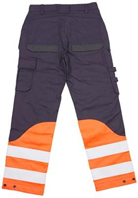 Blåkläder Multinorm inherent werkbroek 14891513 | Marineblauw/Oranje | Maat 48 - 7330509720585