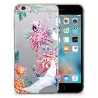 Apple iPhone 6 | 6s | TPU Hoesje | Bird Flowers - thumbnail