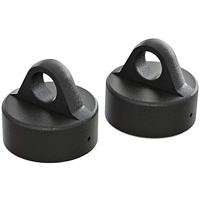 Aluminum Shock Cap (Black) (2pcs) (AR330491) - thumbnail