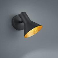 Trio Stoere plafondspotNina zwart met goud - R80161002 - thumbnail