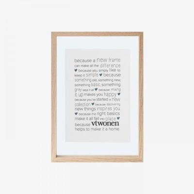 vt wonen houten A4-formaat fotolijst (Kleur lijst: naturel) vt wonen houten A4-formaat fotolijst (Kleur lijst: naturel)