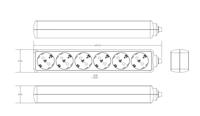 Bachmann 381.141S Stekkerdoos Zwart Randaarde stekker 1 stuk(s) - thumbnail