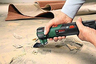 Bosch Groen UniversalMulti 12 12V Li-Ion accu multitool set in koffer met 1 x 2,5Ah accu - 0603103001