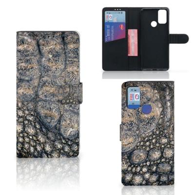 Alcatel 1S (2021) | Telefoonhoesje | Met pasjeshouder | Krokodillenprint Alcatel 1S (2021) | Telefoonhoesje | Met pasjeshouder | Krokodillenprint