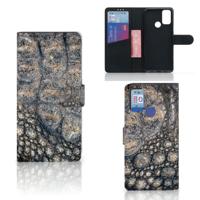 Alcatel 1S (2021) | Telefoonhoesje | Met pasjeshouder | Krokodillenprint - thumbnail