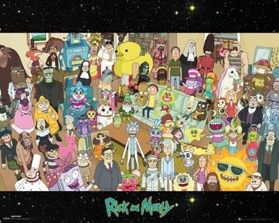 Poster Rick and Morty - Cast 50x40cm Poster Rick and Morty - Cast 50x40cm