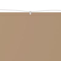VidaXL Luifel verticaal 60x1000 cm oxford stof taupe - thumbnail