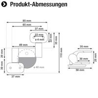 Cornat wc-bril bevestigingset universal - tec365080 - thumbnail