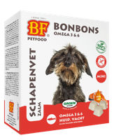BF Petfood Schapenvet Mini Bonbons met zalm 3 verpakkingen - thumbnail