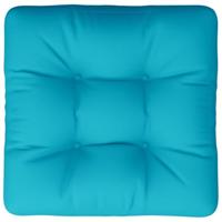 VidaXL Palletkussen 60x60x12 cm stof turquoise - thumbnail