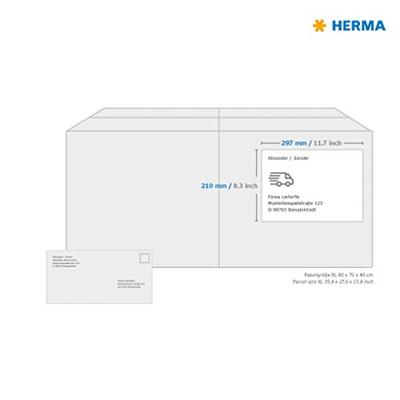 Herma 8964 Folie-etiketten 210 x 297 mm Folie Transparant 10 stuk(s) Permanent hechtend Inkjet Herma 8964 Folie-etiketten 210 x 297 mm Folie Transparant 10 stuk(s) Permanent hechtend Inkjet