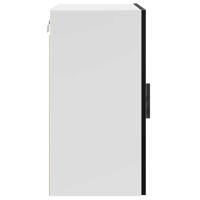 Keukenwandkast Porto bewerkt hout zwart - thumbnail