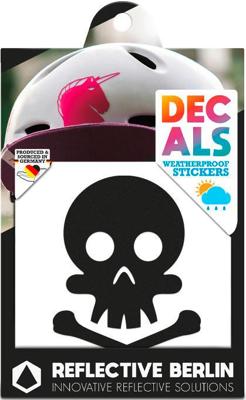 REFLECTIVE BERLIN reflex-sticker "decals" refl.strip refl.berlin declas skull black