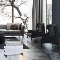 X4-LIFE Convector 25 m² 2000 W Zwart/wit - thumbnail