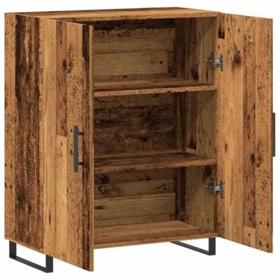 Dressoir 69,5x34x90 cm bewerkt hout oud houtkleurig Dressoir 69,5x34x90 cm bewerkt hout oud houtkleurig