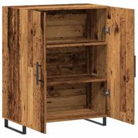 Dressoir 69,5x34x90 cm bewerkt hout oud houtkleurig - thumbnail