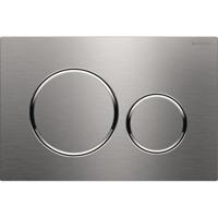 Geberit Sigma 20 bedieningspaneel rvs geborsteld/chroom voor Sigma reservoirs 8cm (UP720) en 12cm (UP320) - thumbnail