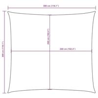 VidaXL Schaduwdoek vierkant 3x3 m oxford stof blauw - thumbnail