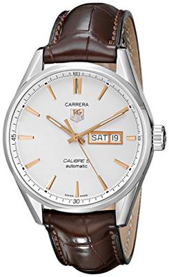 Tag Heuer Carrera automatisch herenhorloge met witte wijzerplaat WAR201DFC6291 Tag Heuer Carrera automatisch herenhorloge met witte wijzerplaat WAR201DFC6291