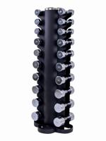 LifeMaxx Dumbbell Toren met Chromen Dumbbellset 2 x 1-10 kg 10 paar LMX 80.SD - thumbnail