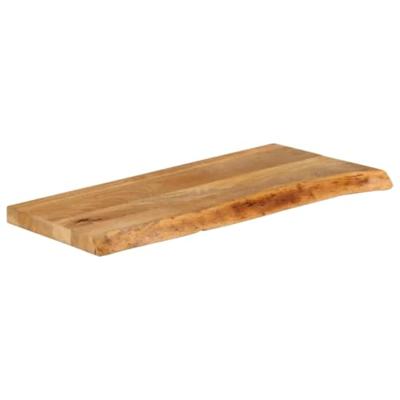 Tafelblad met natuurlijke rand 70x40x3,8 cm massief mangohout - thumbnail