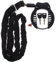 Lynx Ringslot met insteekketting 1000 x 5,5 mm zwart - thumbnail