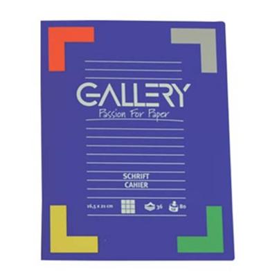 Gallery schrift, ft 16,5 x 21 cm, gelijnd, 72 bladzijden