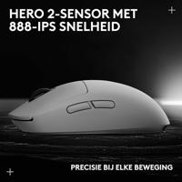 Logitech G Pro 2 LIGHTSPEED Wit Draadloze Gaming Muis - thumbnail