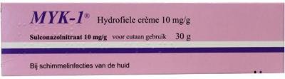 Myk-1 hydrofiele crème 10mg/g - bij schimmelinfecties van de huid - Myk-1 hydrofiele crème 10mg/g - bij schimmelinfecties van de huid -
