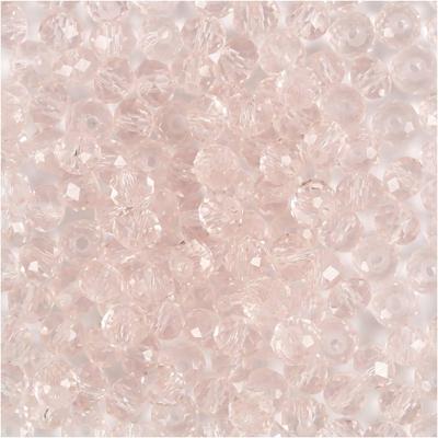Creativ Company Facet kralen, d 4 mm, gatgrootte 1 mm, lichtroze, 45 stuk/ 1 doos Creativ Company Facet kralen, d 4 mm, gatgrootte 1 mm, lichtroze, 45 stuk/ 1 doos