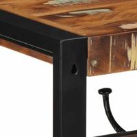 Kapstok 80x35x35 cm massief gerecycled hout meerkleurig - thumbnail