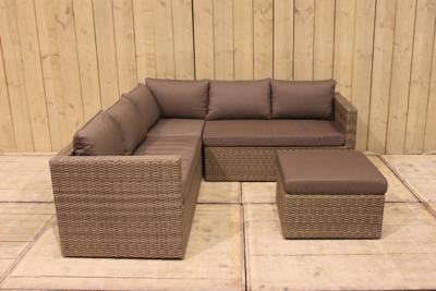 Gibson loungeset natural kobo grijs hoekset Eurofleur - Eurofleur aanbieding