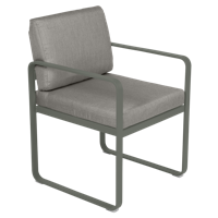 Fermob Bellevie dining armchair tuinstoel Rosemary - Grey taupe - thumbnail