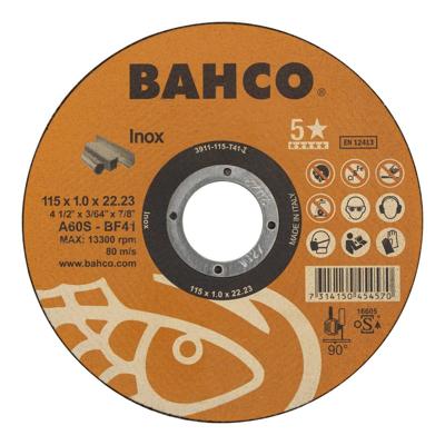 Bahco Slijpschijf | voor afbramen | voor RVS 180 x 1.6 x 22.23mm - 3911-180-T41-I