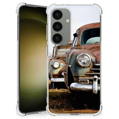 Samsung Galaxy S24 Anti-shock Hoesje met foto Vintage Auto Samsung Galaxy S24 Anti-shock Hoesje met foto Vintage Auto
