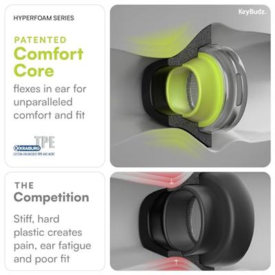 KeyBudz HyperFoam oordopjes AirPods Pro (2nd gen) - Black - thumbnail