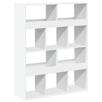 Kamerscherm 100x33x125,5 cm bewerkt hout wit
