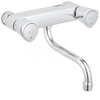Grohe Costa S wand keukenkraan met onderuitloop Chroom - thumbnail