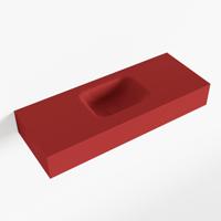 MONDIAZ LEX Fire vrijhangende solid surface wastafel 80cm. Positie wasbak midden - thumbnail